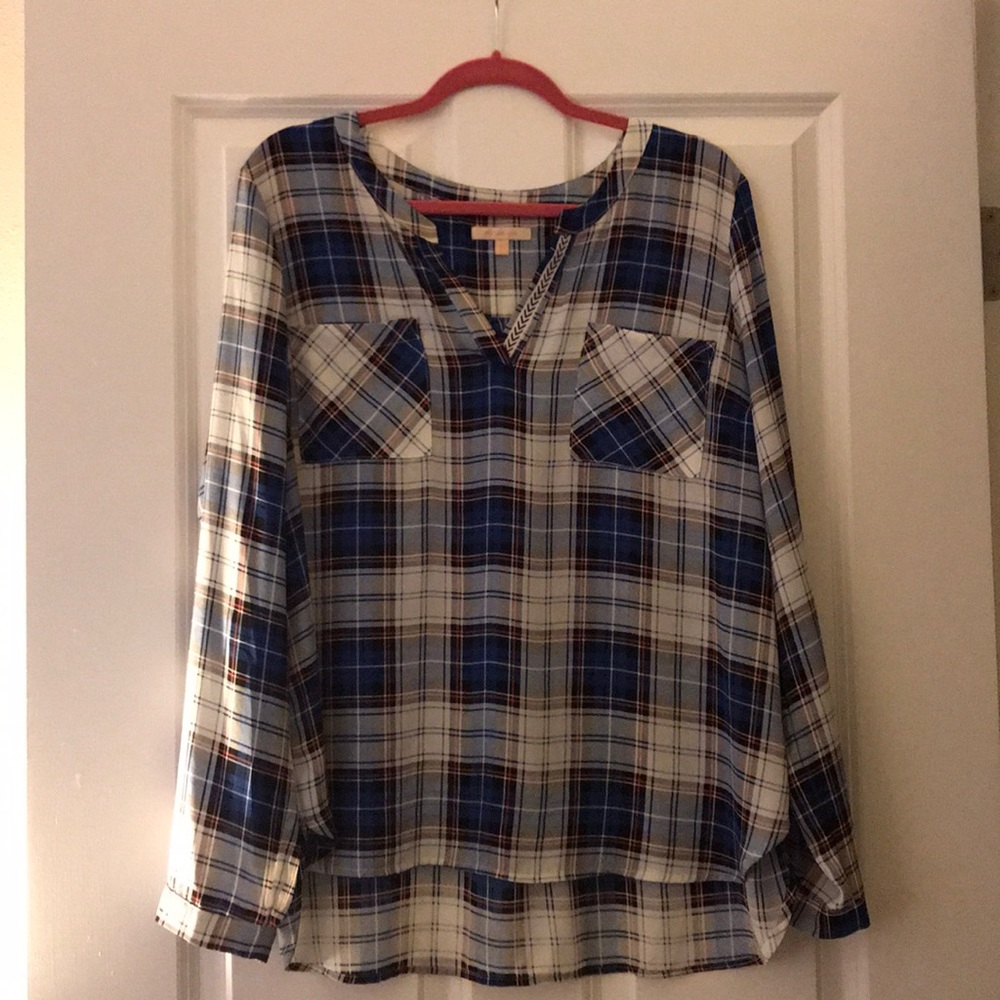 Plaid Blouse
